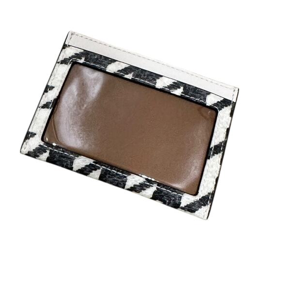 Coach Sydney Top Handle Purse & Card Holder In Houndstooth Print - Picture 6 of 12